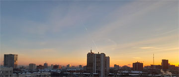 Небо над Челябинском 22 февраля 2024