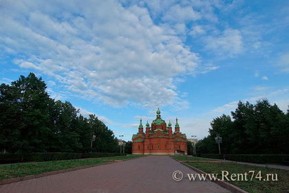 Церковь Александра Невского - сквер Алое поле 