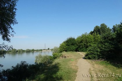 Побережье реки Кубань в парке Юбилейного микрорайона