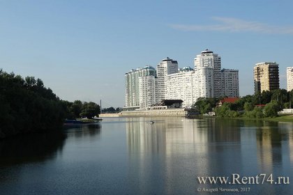 ЖК Бригантина в Краснодаре - вид со стороны реки