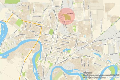 Микрорайон ЗИП на карте Краснодара